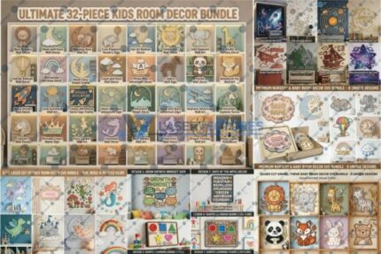 Paquete de 68 decoraciones de pared para habitaciones infantiles