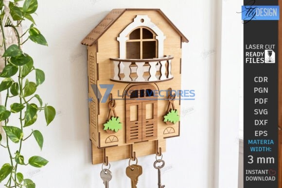 Organizador con forma de casa - Imagen 4