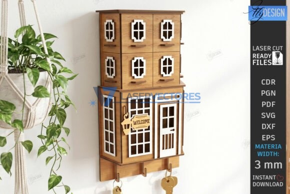 Organizador con forma de casa - Imagen 5