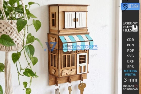 Organizador con forma de casa - Imagen 6