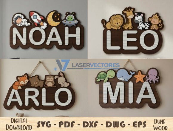 Paquete gigante de letreros con nombres para niños - Imagen 3