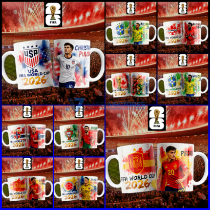 Tazas jugadores mundial 2026