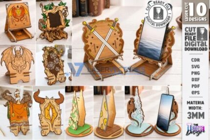 Soporte para teléfono con diseño de dragón