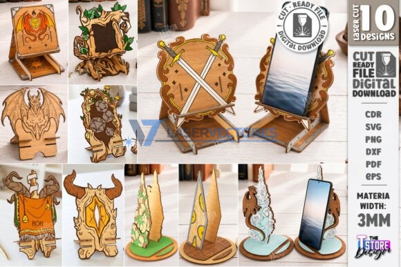 Soporte para teléfono con diseño de dragón