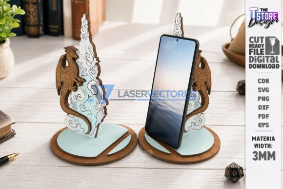 Soporte para teléfono con diseño de dragón - Imagen 6