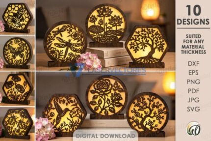 Paquete de faroles decorativos