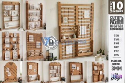 Juego de organizadores de libros y fotos