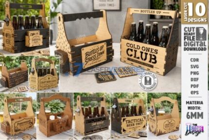 Juego de soportes para botellas de cerveza