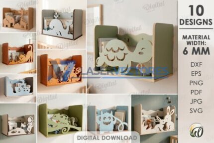 Juego de estantes de pared para niños