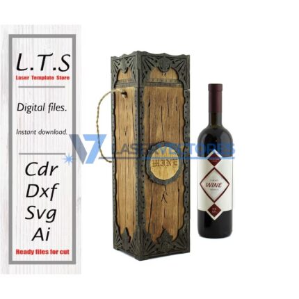 Caja de vino con tapa