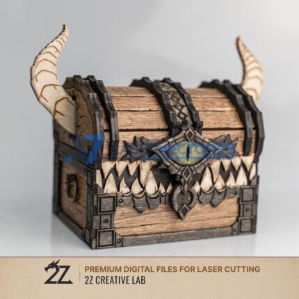 Cofre del tesoro de monstruo de fantasia