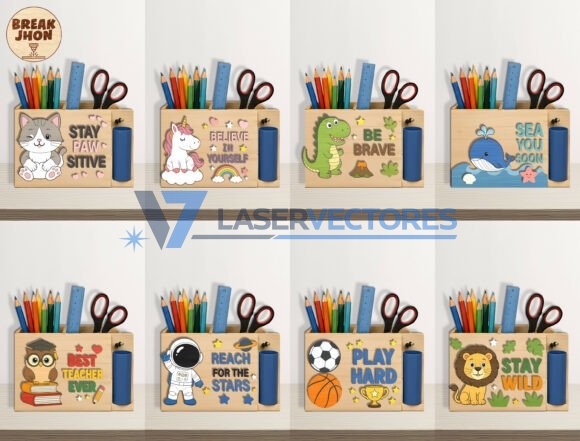 Paquete de portalápices infantiles