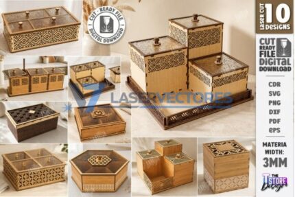 Caja de almacenamiento modular decorativa