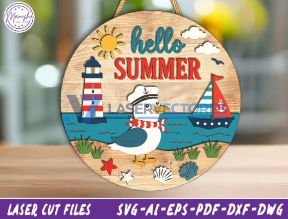 Paquete para colgar en la puerta "Hola Verano" - Imagen 4