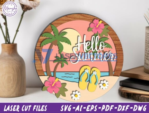 Paquete para colgar en la puerta "Hola Verano" - Imagen 5