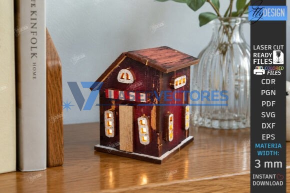 Paquete de mini luces nocturnas con forma de casa - Imagen 3
