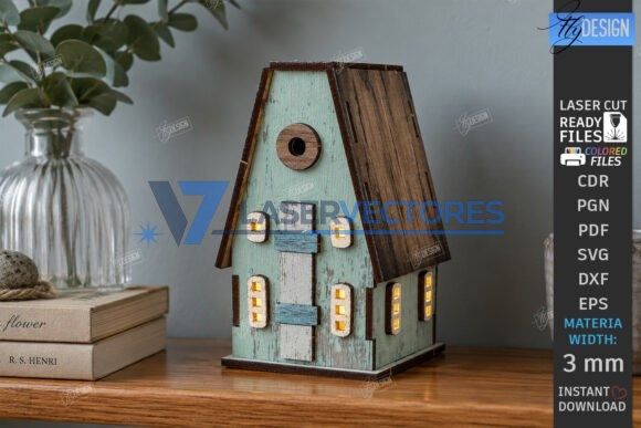 Paquete de mini luces nocturnas con forma de casa - Imagen 5