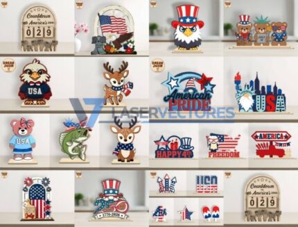 Paquete para decoración de puestos patrióticos