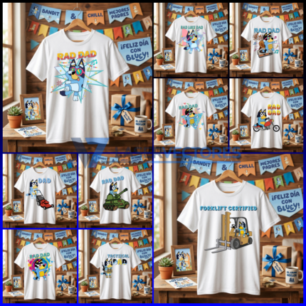 Camisetas Bluey día del padre