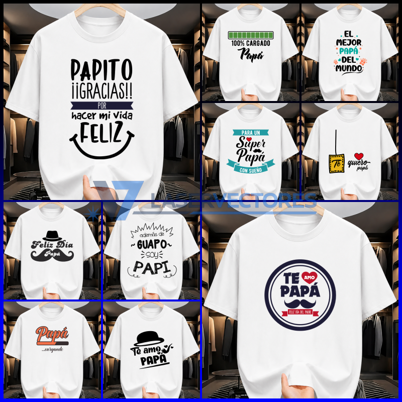 Camisetas frases día del padre