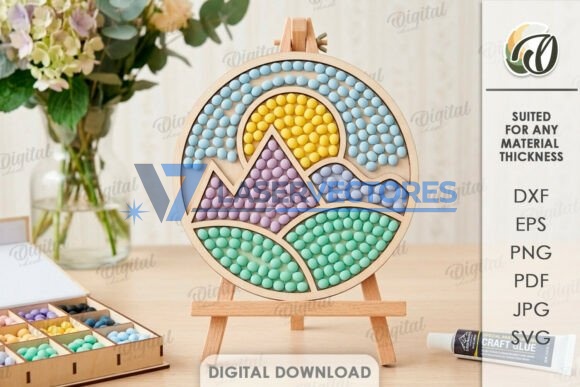 Paquete de piezas en blanco para pintura de mosaico - Imagen 3