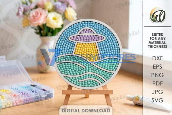 Paquete de piezas en blanco para pintura de mosaico - Imagen 6