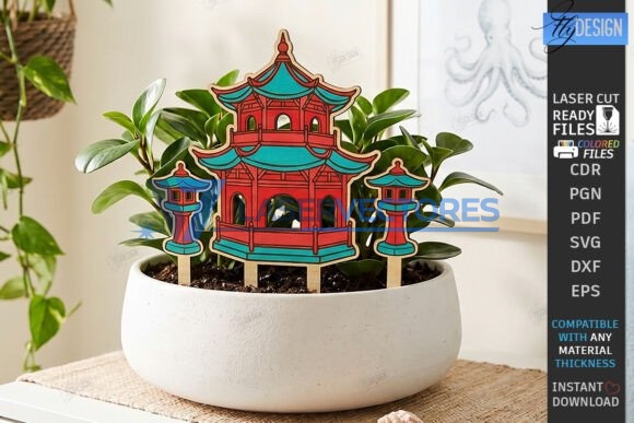 Paquete de estacas decorativas para plantas - Imagen 2