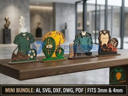 Paquete de trofeos deportivo multicapa
