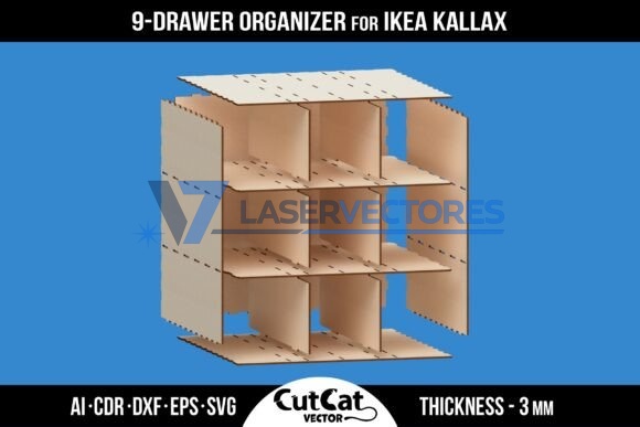 Organizador de 9 cajones IKEA KALLAX - Imagen 3