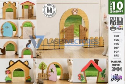 Paquete para agujeros de puerta de gato