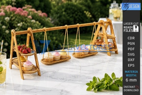 Paquete de soportes para cupcakes escalonados - Imagen 2