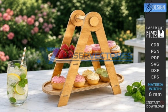 Paquete de soportes para cupcakes escalonados - Imagen 3