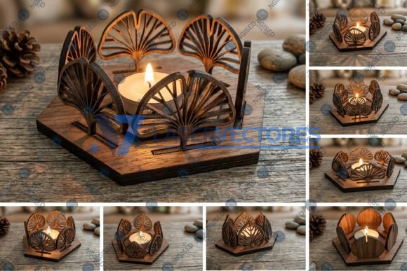 Paquete de portavelas Lotus Tealight