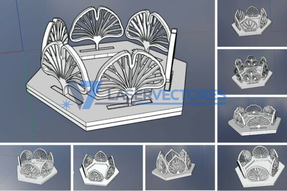 Paquete de portavelas Lotus Tealight - Imagen 2