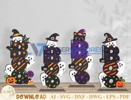 Paquete de Halloween BOO en capas