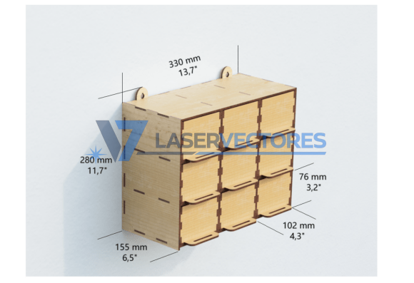 12 cajas modulares de almacenamiento de pared - Imagen 8