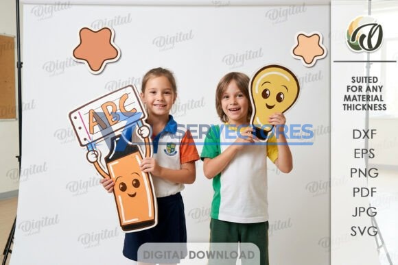 Paquete de zonas fotográficas escolares - Imagen 4