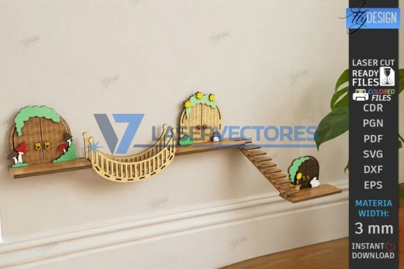 Paquete de mini puertas de hadas de pared - Imagen 5