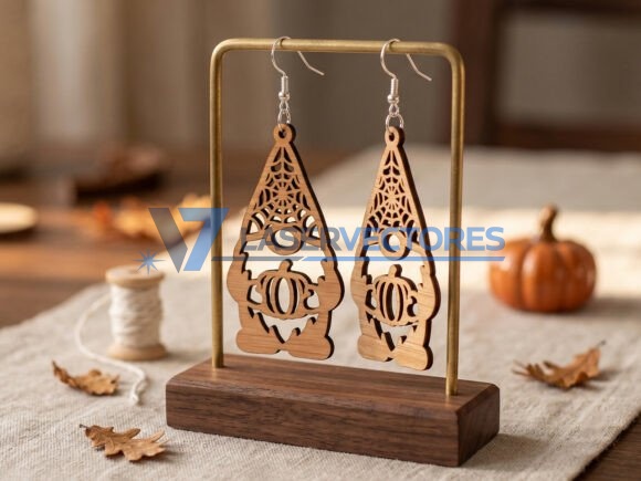 Diseño de pendientes de gnomo de Halloween - Imagen 7