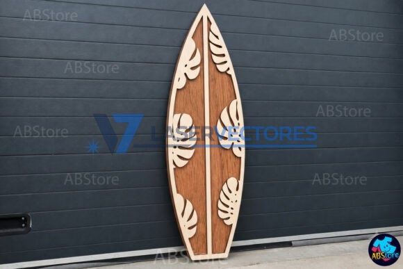 Paquete de decoración para el hogar con diseño de tabla de surf - Imagen 2