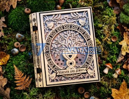 Caja de madera personalizada para guardar recuerdos de Árbol de la Vida
