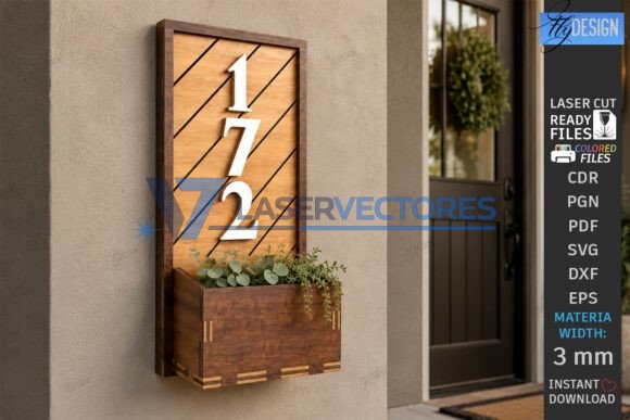 Paquete de letreros para números de casa - Imagen 2