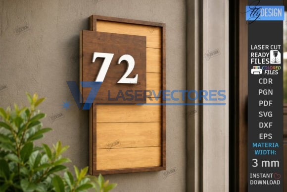 Paquete de letreros para números de casa - Imagen 4