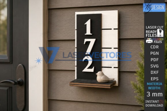 Paquete de letreros para números de casa - Imagen 5