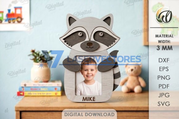 Paquete de marcos de fotos con diseños de abrazos de animales - Imagen 8