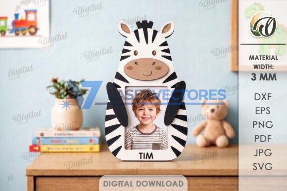 Paquete de marcos de fotos con diseños de abrazos de animales - Imagen 11