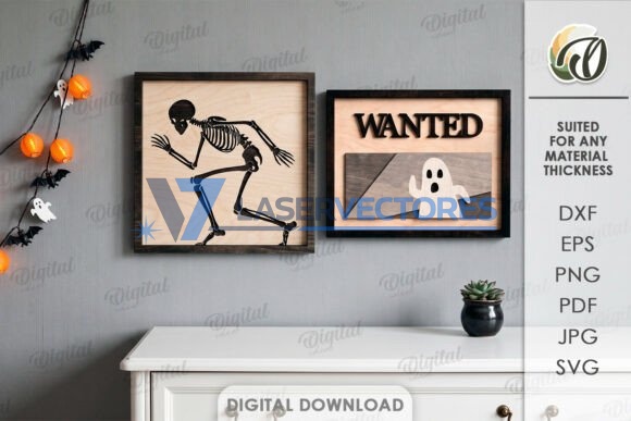Lote de letreros de pared de Halloween - Imagen 7