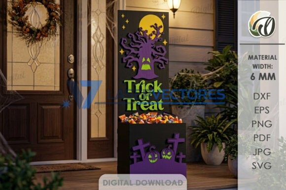 Juego de soportes para dulces de Halloween para el porche - Imagen 3