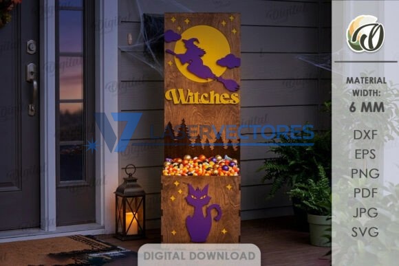 Juego de soportes para dulces de Halloween para el porche - Imagen 6