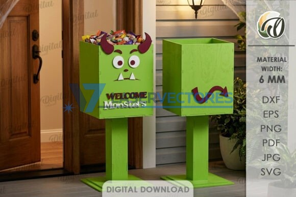 Juego de soportes para dulces de Halloween para el porche - Imagen 7